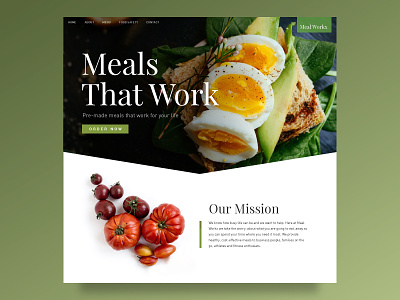 Mealworkx Site Design branding design layout typography web design website