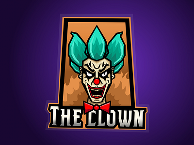 The Clown 0431 clown illustration procreate vectornator