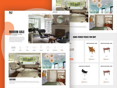 NJ Modern - Homepage Design
