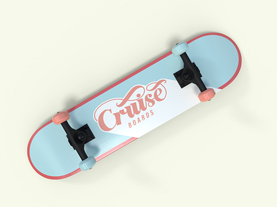 Cruise Boards Deck briefbox hand lettering lettering minimal skateboard skateboard graphics typography vintage