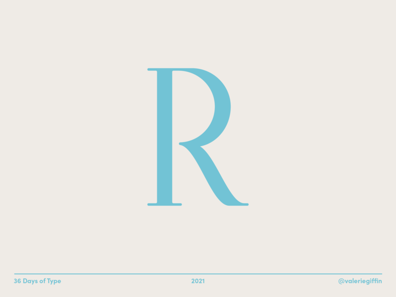 36 Days of Type - R 36 days of type 36daysoftype 36daysoftype08 36dot design graphic graphic design hand lettering lettering minimal type type design typography vector