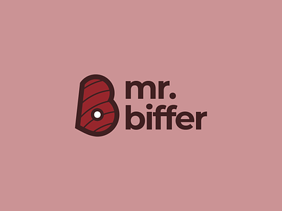 Mr. Biffer (2/3) brand identity branding casual design fun icon lockup logo market market persona meat minimal persona playful process streamer twitch typography vector visual identity
