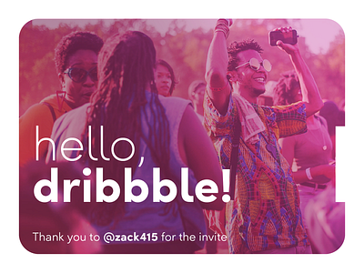 Hello, Dribbble! debut debut shot debuts debutshot design dribbble dribbble debut hello hello dribbble photo typography