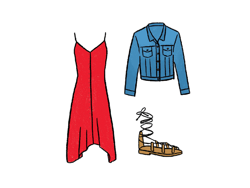 Vacation Outfits — Drawing My Closet closet clothing digital illustration drawing fashion illustration outfit procreate vacation wardrobe