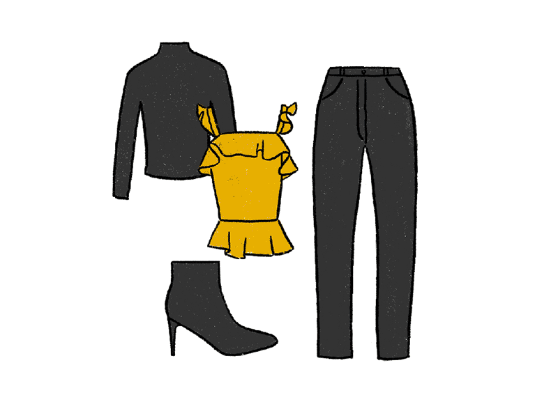 Work Outfits — Drawing My Closet closet clothing digital illustration drawing fashion illustration outfit procreate wardrobe