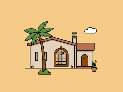 San Luis Obispo — Home Series architecture illustration vector