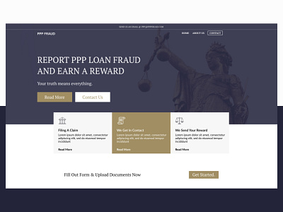 PPP Loan Fraud For Lawyers branding coronavirus fraud law law firm lawyer web design website