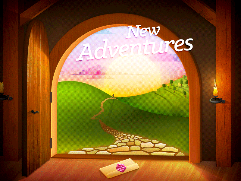 New Adventures adventure adventures animated animated gif animation candle debut journey new adventures path shadows stone sunset texture wood