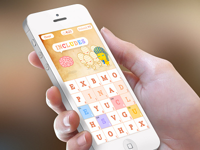 Word Board brain game ios mummy pharaoh word word board