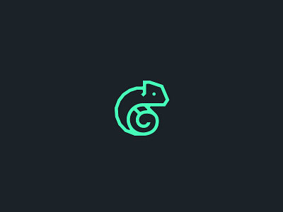 Chameleon logo/mark chameleon lizard logo mark wangmander