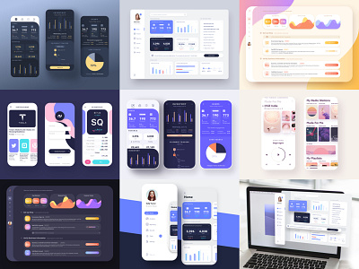 Top 9 2019 analytics app dashboard icons ios mobile purple ui wangmander