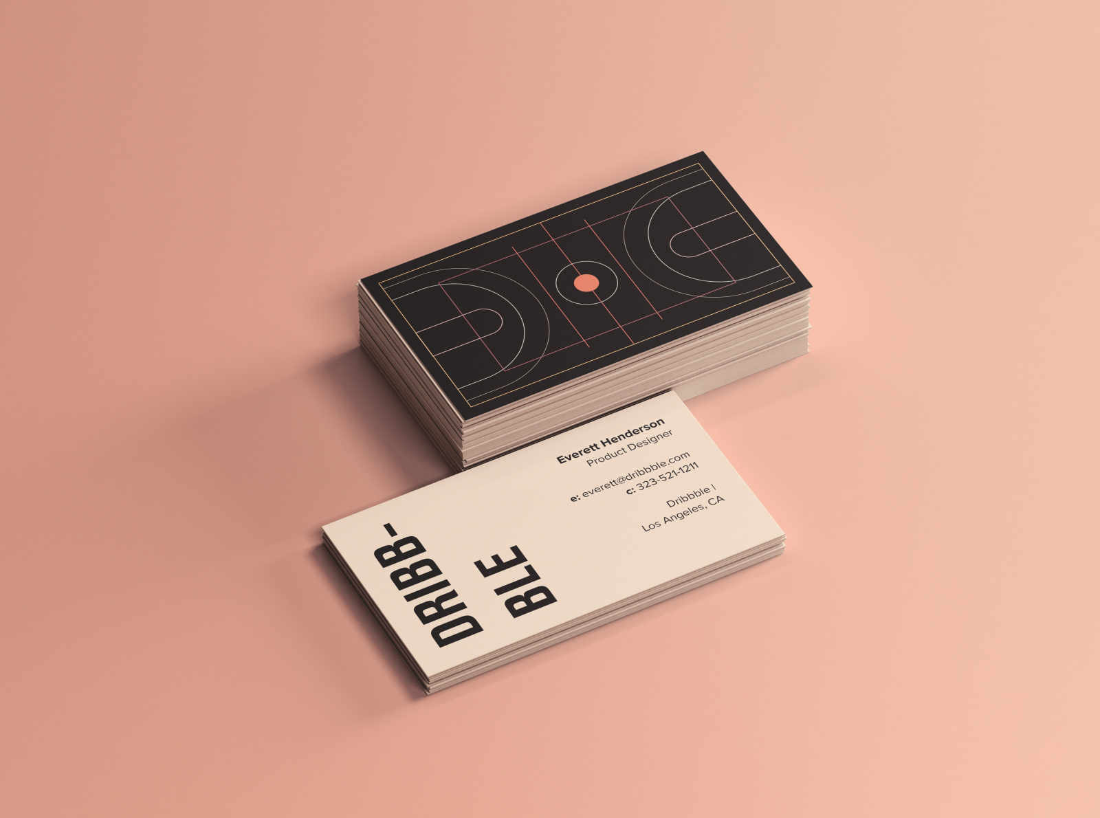 Dribbble Business Cards by Anna Elizabeth Hall on Dribbble