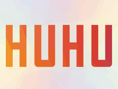 Logo for each section huhu logo rainbow