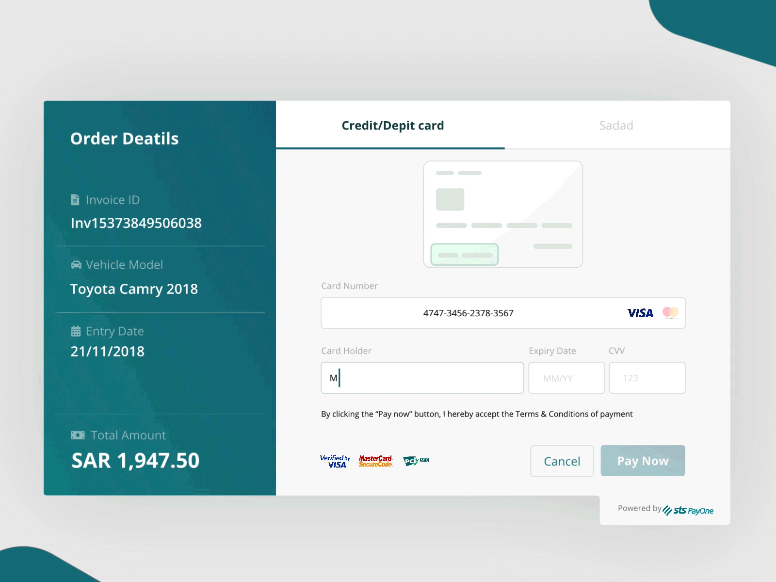 Payment portal animation clean clean interface payment payment method sketch ui ui ux design