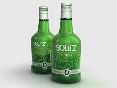 Sourz version 2 bottles c4d sourz test render