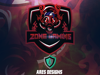 Esports logo for "Zone Gaming" esports esportslogo logo mascot