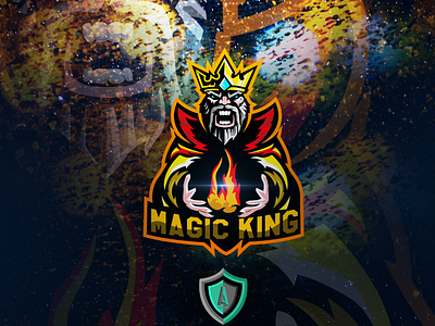 Magic king E-sport logo esports esportsteam gaminglogo graphic illustrator king logo magic