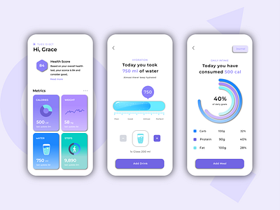 Designed for Health and Fitness App