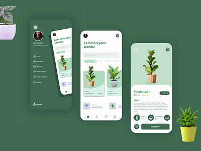 Plant Shop Mobile App Design