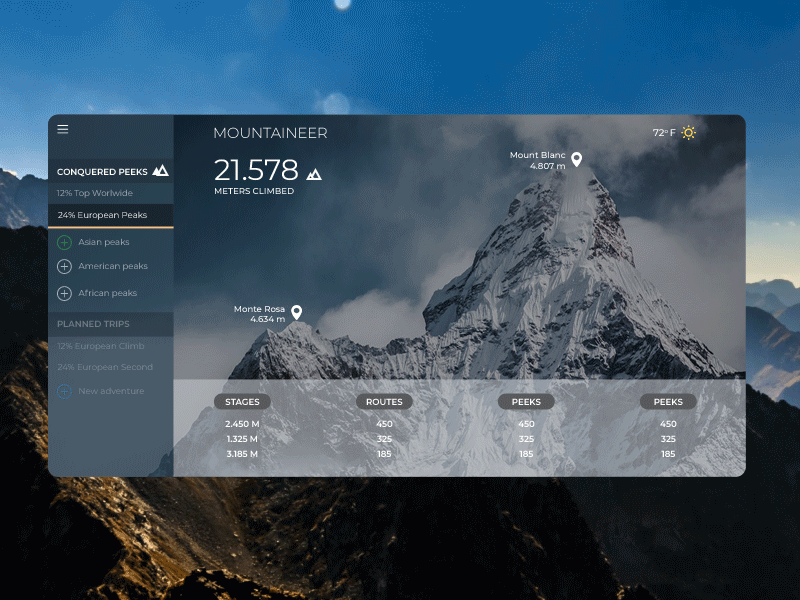 Mountaineer ui ux web design