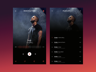 Music player concept app dailyui dailyuichallenge design ui ux web design