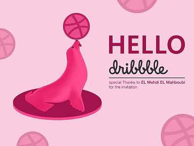hello Dribbble :) debut first shot illustration thanks walrus