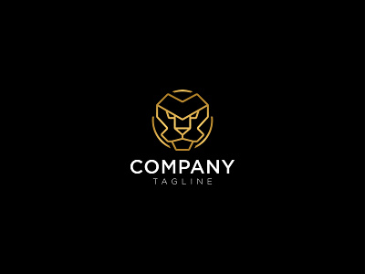 Lion Head branding geometric grad gradient logo lion head lion logo logo ui