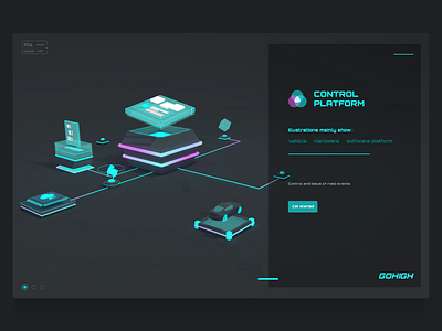 control platform by Ris on Dribbble