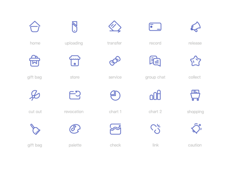 Business System icons set ae animation business design icon illustrations system ui