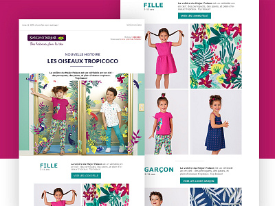 Newsletter - Nouvelle collection - Sergent Major collection design email newsletter nouvelle ux