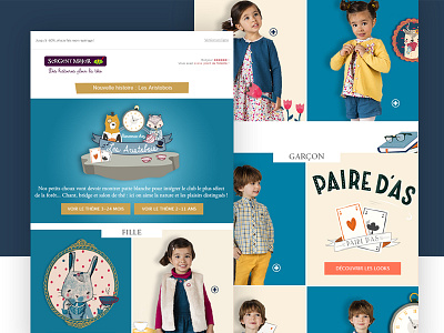 Newsletter - Thème - Sergent Major design email graphic kids newsletter ui ux webdesign