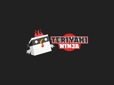Teriyaki Ninja chicken fire illustraion ninja restaurant