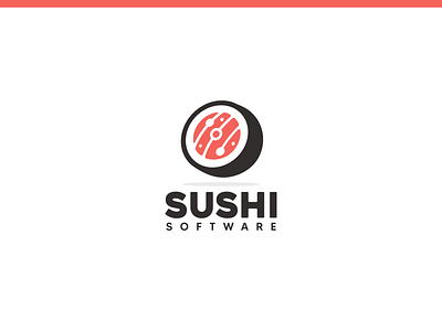 Sushi Software design japan logo software sushi vector
