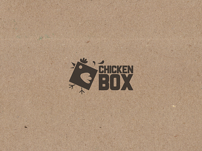 Chicken Box box chicken feather food logo