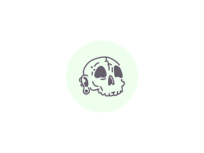 Skull design icon skull tattoo vector