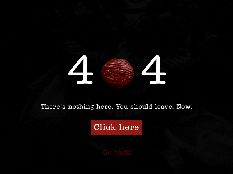 Daily Ui 008 - 404 008 404 adobephotoshop dailyui error horror principle