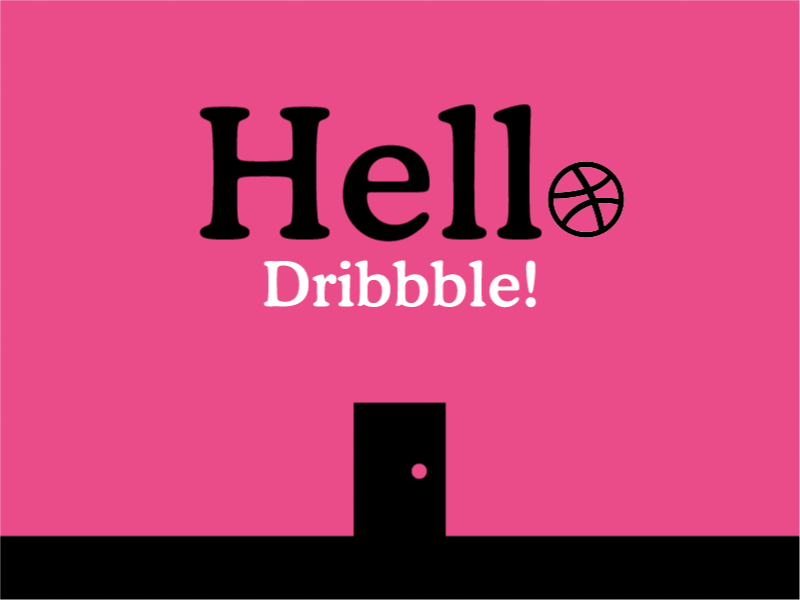 Hello Dribble aftereffects animation debut illustrator loop motion shot