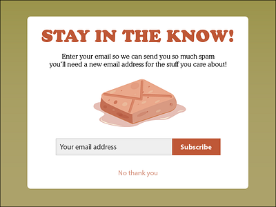 Daily Ui 016 - Popup Overlay 016 dailyui email illustrator modal overlay popup spam subscribe