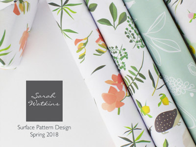 Look book Spring 2018 card designer look book 2018 surface pattern design