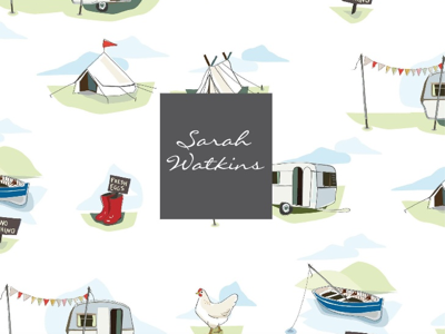 Gone camping fabric design childrens card designs childrens fabric design childrens pattern design