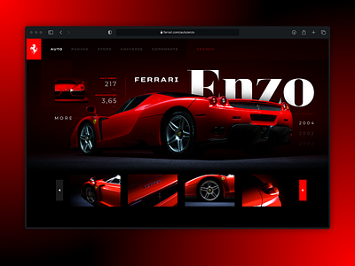 UI Concept | Ferrari Enzo