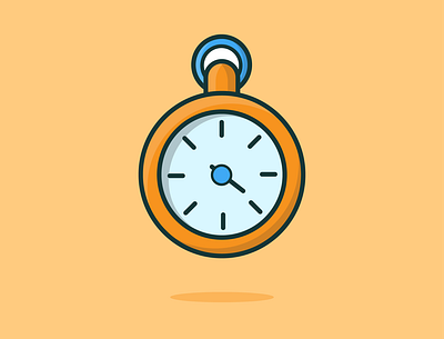 clock clock design illustration seconds simple stopwatch time vector