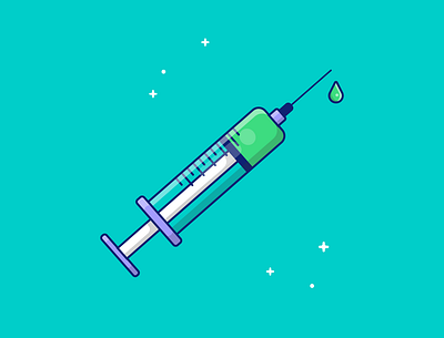 Syringe adobe corona design elegant health illustration illustrator illustrator design meds simple syringe vector well