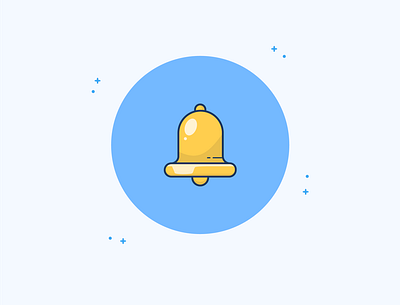 Bell Icon alert bell clean design elegant icon illustraion illustration notification ring time time management vector