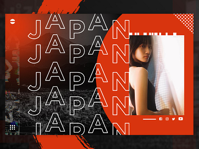 JAPAN 2020 branding circle design flat icon japan typography ui ux vector web