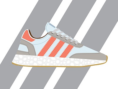 Adidas Iniki Runner Shoe vector adidas boost illustration iniki runner shoe sneaker vector