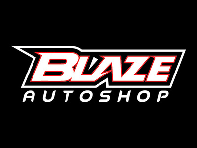 Blaze Logo Design auto dealer car design logo typo logo