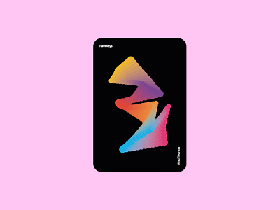 Mind Tourists Cards Pathways bauhaus branding cards design flat geometric gradient illustration minal minimal minimalism minimalistic music playing portfolio poster shape typography vector