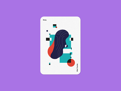 Mind Tourists Cards Being bauhaus branding cards design flat geometric illustration minal minimal minimalism minimalistic music organic playing portfolio poster shape typography vector