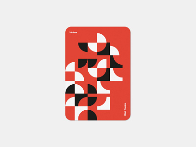 Mind Tourists Cards Intrigue bauhaus branding cards design flat geometric illustration minal minimal minimalism minimalistic music playing portfolio poster shape simple typography vector